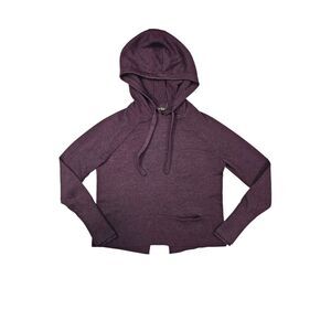 Athleta Size Xs Merino Wool Blend Aberhe Verona Hoodie Sweater Purple